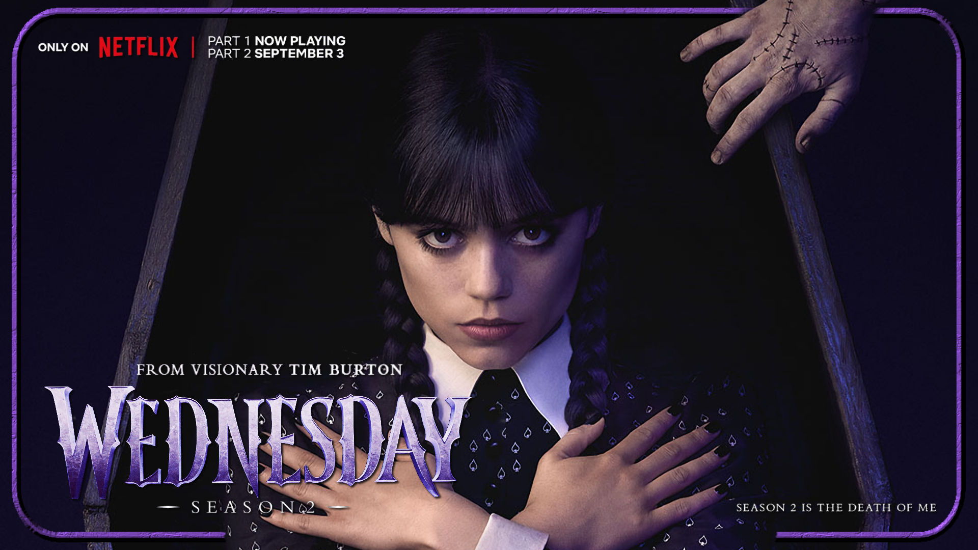A New Poster For Wednesday Season 2 Part 2 Emerges From Nevermore