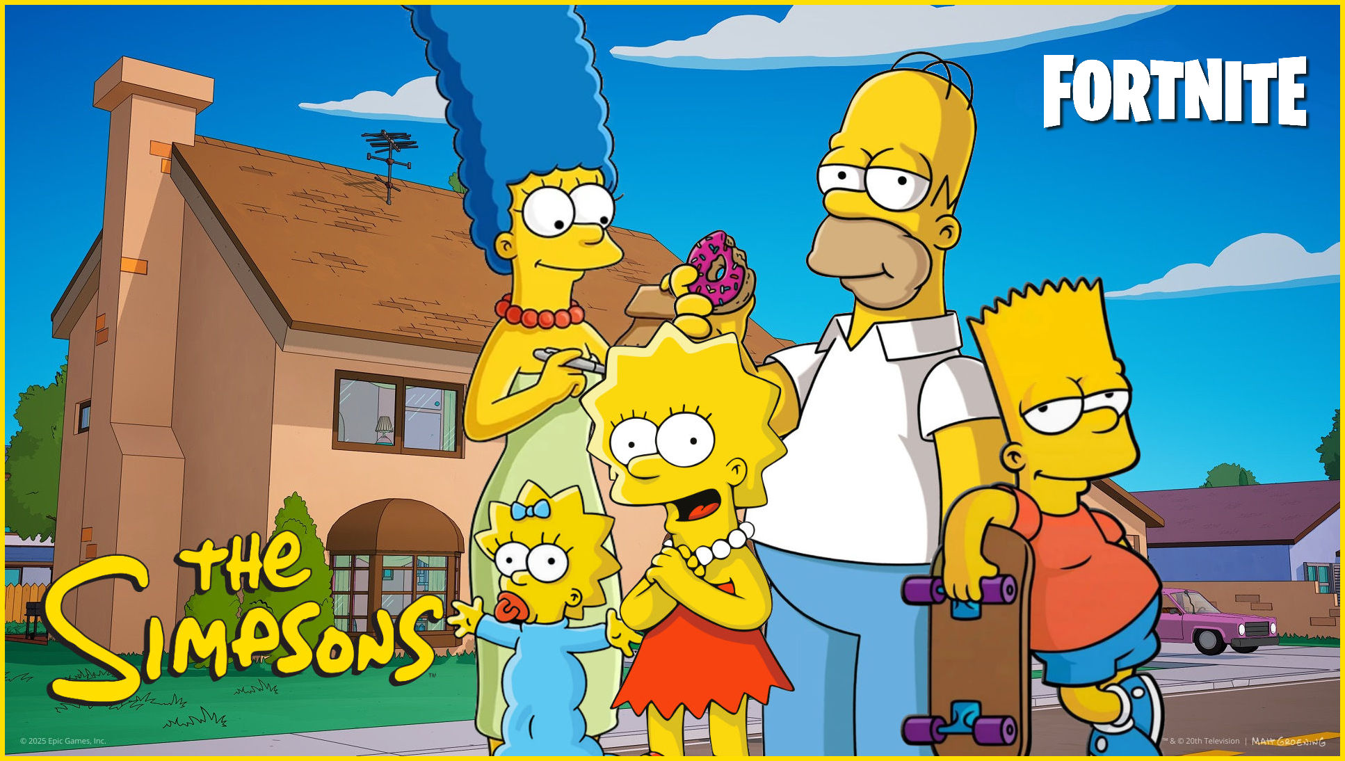 Fortnite x The Simpsons: The POI and Loading Screens Emerge From  Springfield! - Future of the Force, image size:1934x1094
